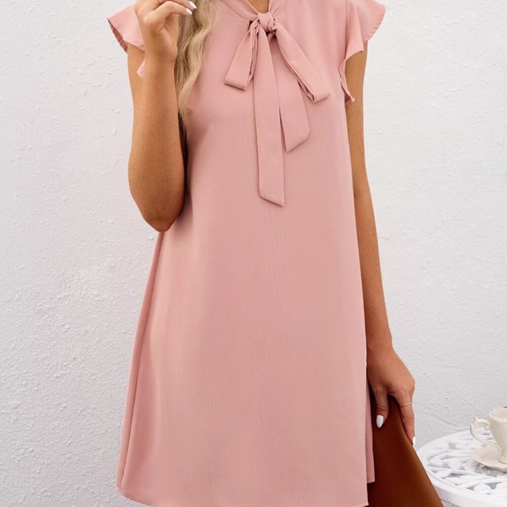 Fashion tie sleeveless summer thin loose cover meat straight skirt woman
